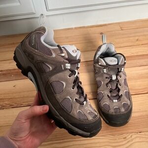 Salomon Contagrip Advanced Chassis Hiking Shoes Blue Gray 112089 womens size 9.5